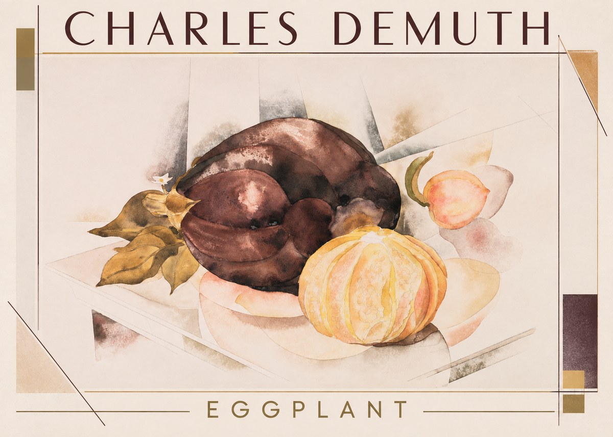 Charles Demuth Eggplant No1 - Plakát