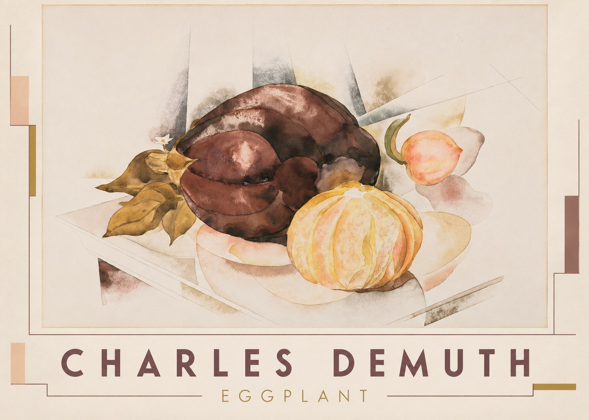 Charles Demuth Eggplant No3 - Plakát