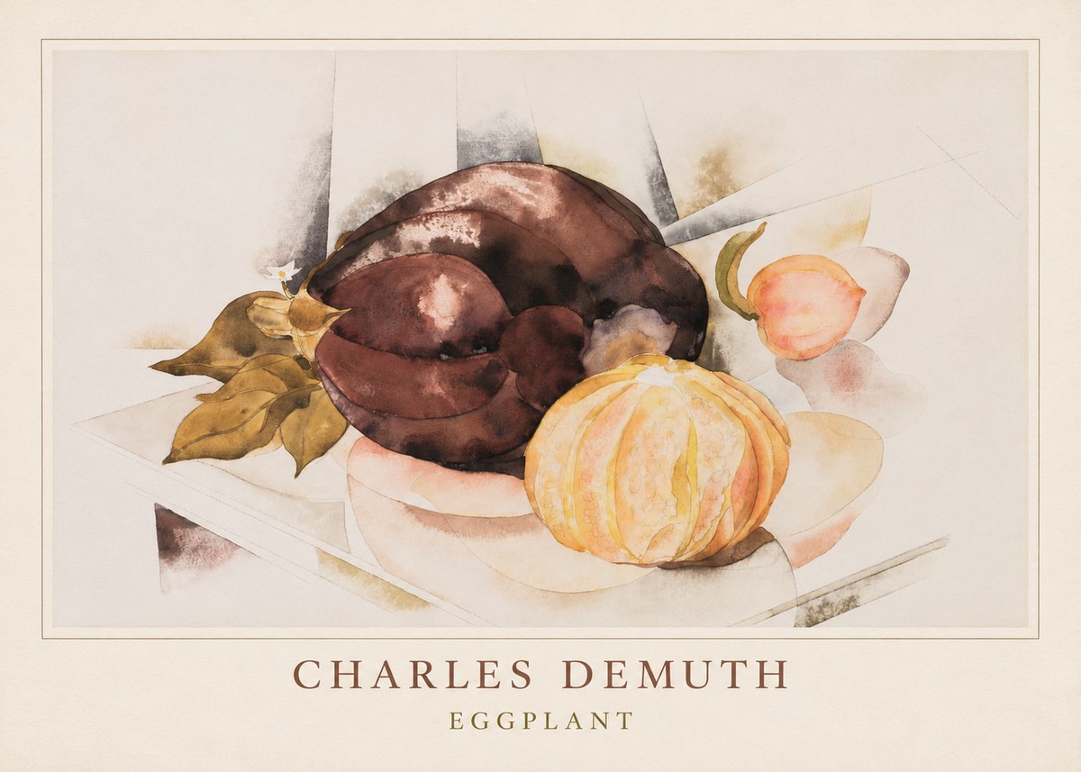 Charles Demuth Eggplant No4 - Plakát