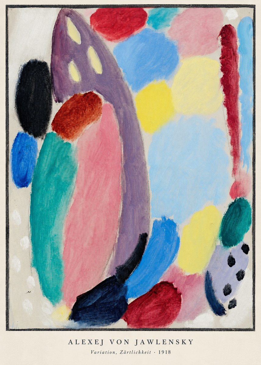 Alexej von Jawlensky Variation, Zärtlichkeit No5 - Plakát