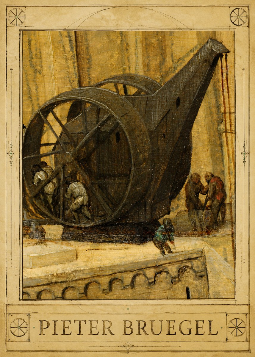 Pieter Bruegel The Crane No1 - Plakát
