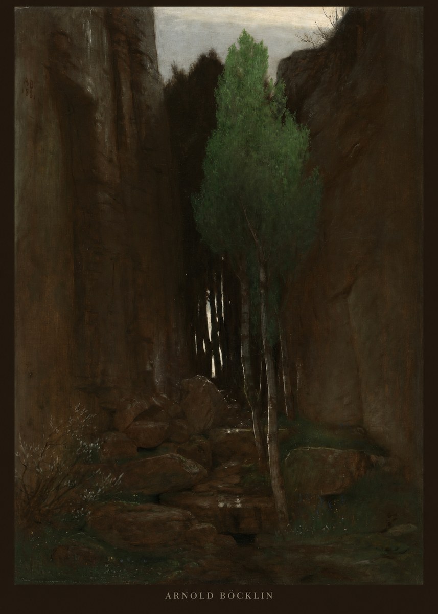 Arnold Böcklin Sacred Grove II No2 - Plakát