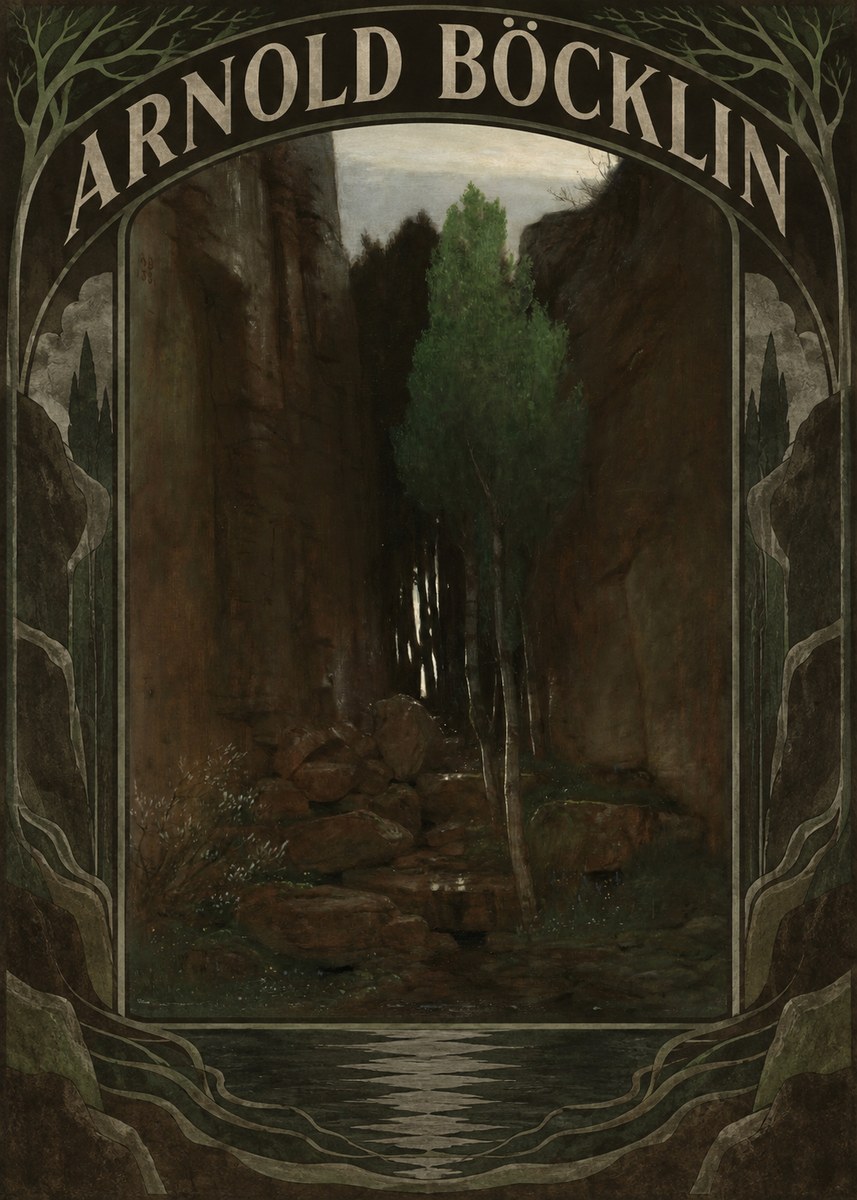 Arnold Böcklin Sacred Grove II No6 - Plakát