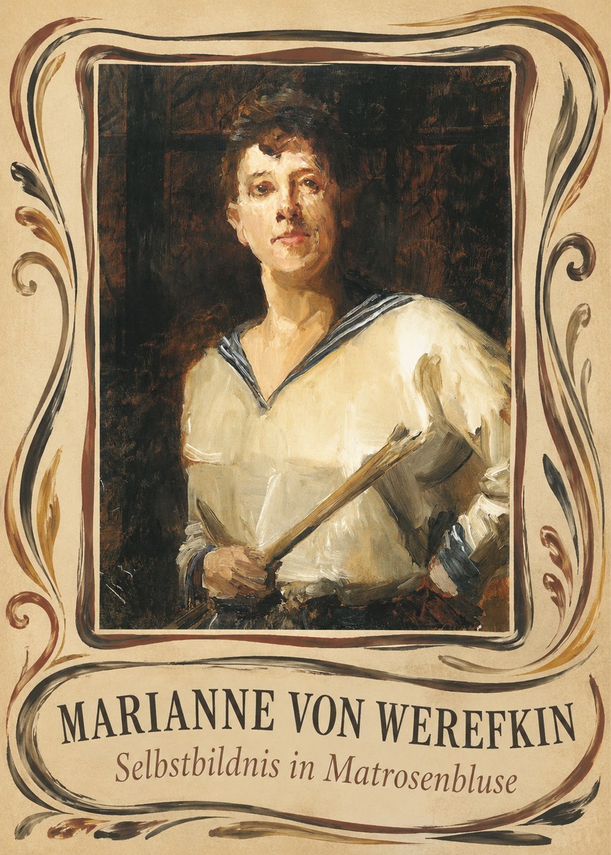 Marianne von Werefkin Selbstbildnis in Matrosenbluse No3 - Plakát