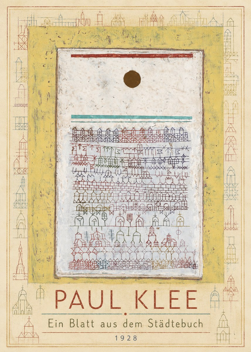 Paul Klee Ein Blatt Aus Dem Städtebuch No1 - Plakát