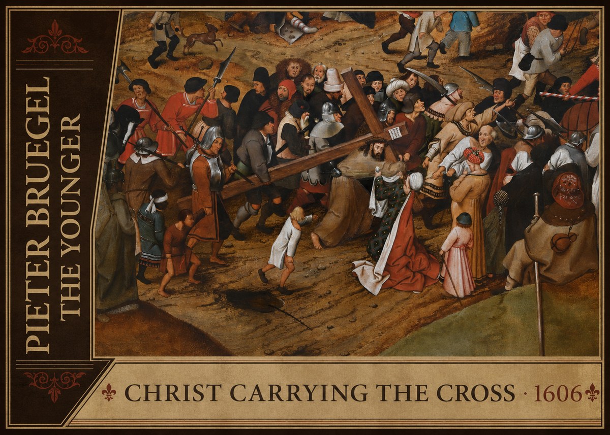 Pieter Bruegel Christ Carrying the Cross II No2 - Plakát