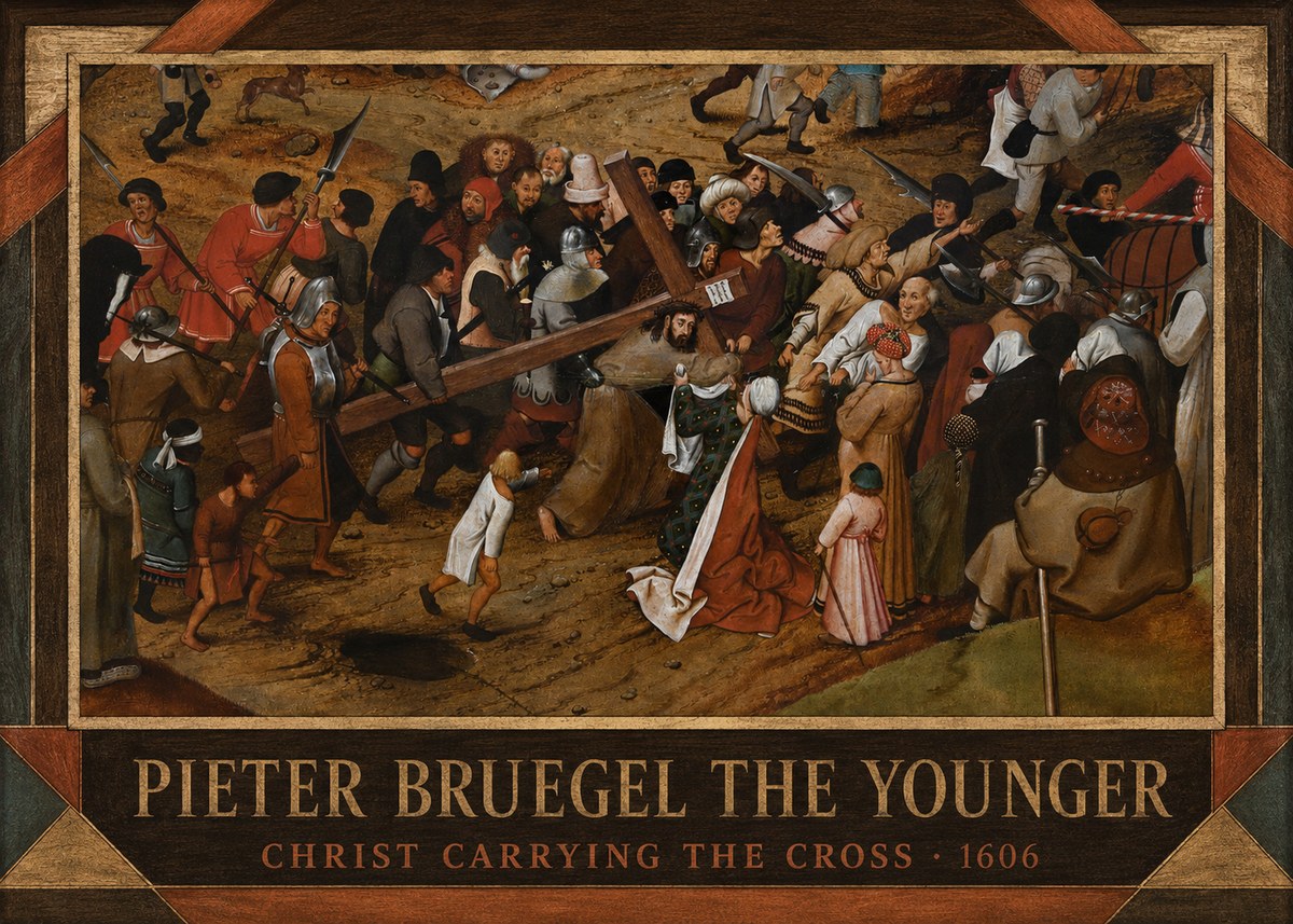 Pieter Bruegel Christ Carrying the Cross II No3 - Plakát