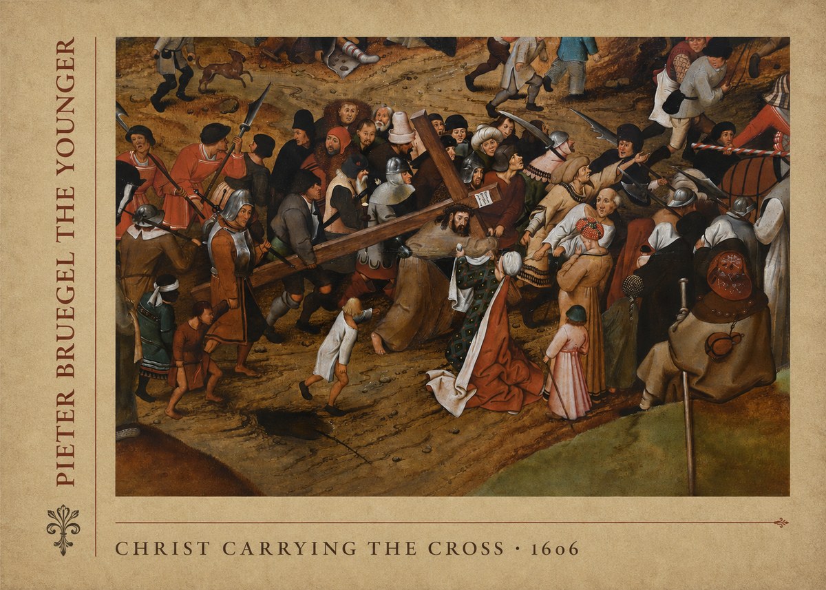 Pieter Bruegel Christ Carrying the Cross II No5 - Plakát