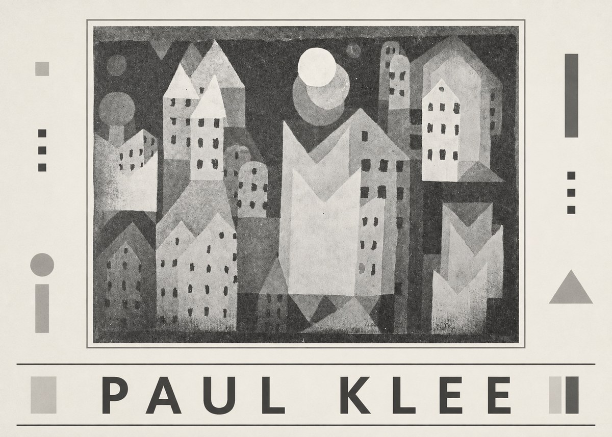 Paul Klee City of Churches No6 - Plakát