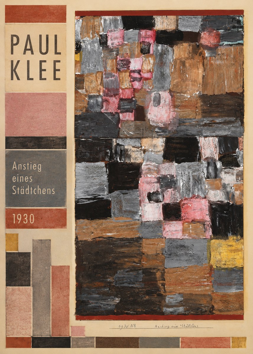 Paul Klee Anstieg Eines Städtchens No3 - Plakát