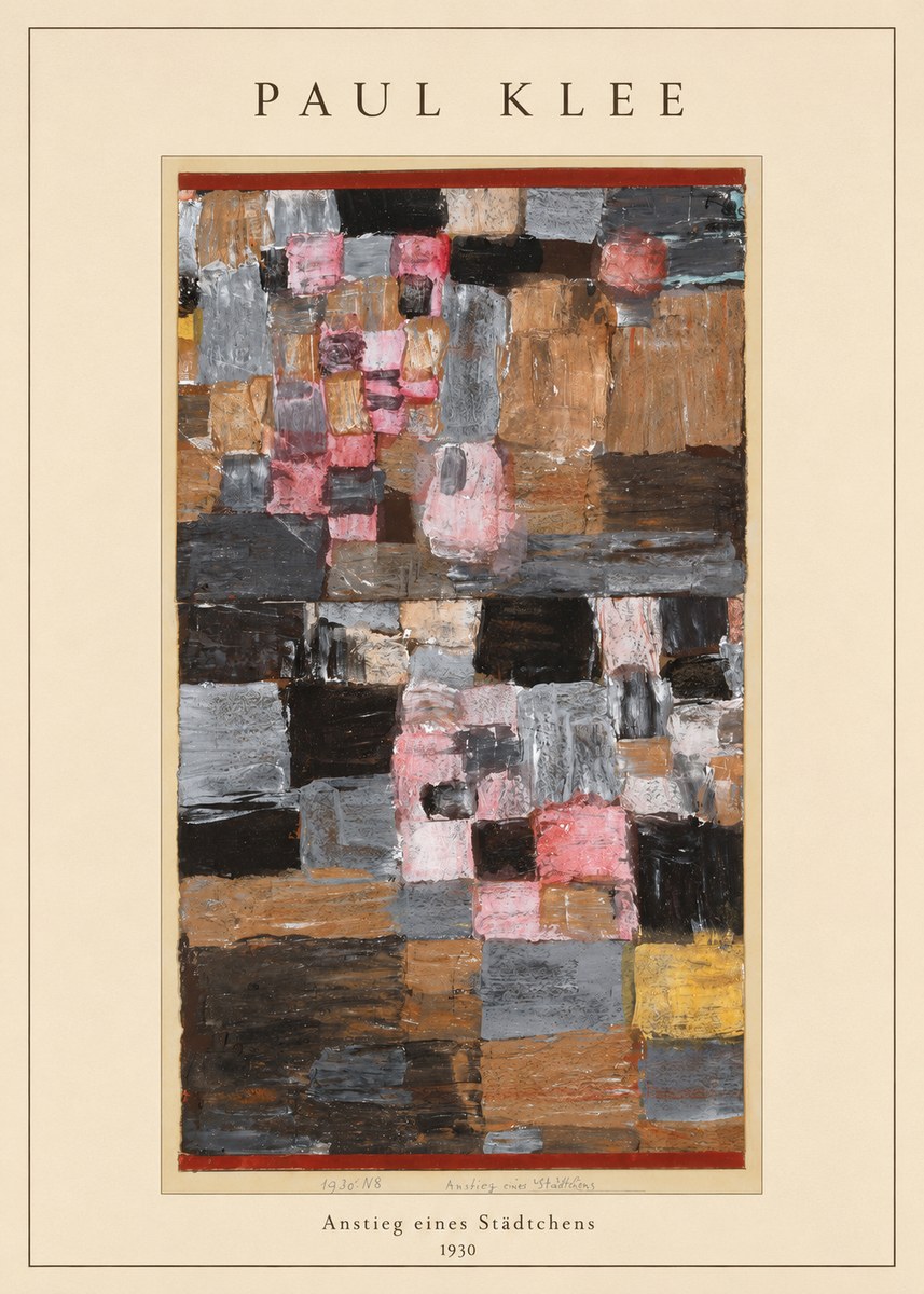 Paul Klee Anstieg Eines Städtchens No4 - Plakát