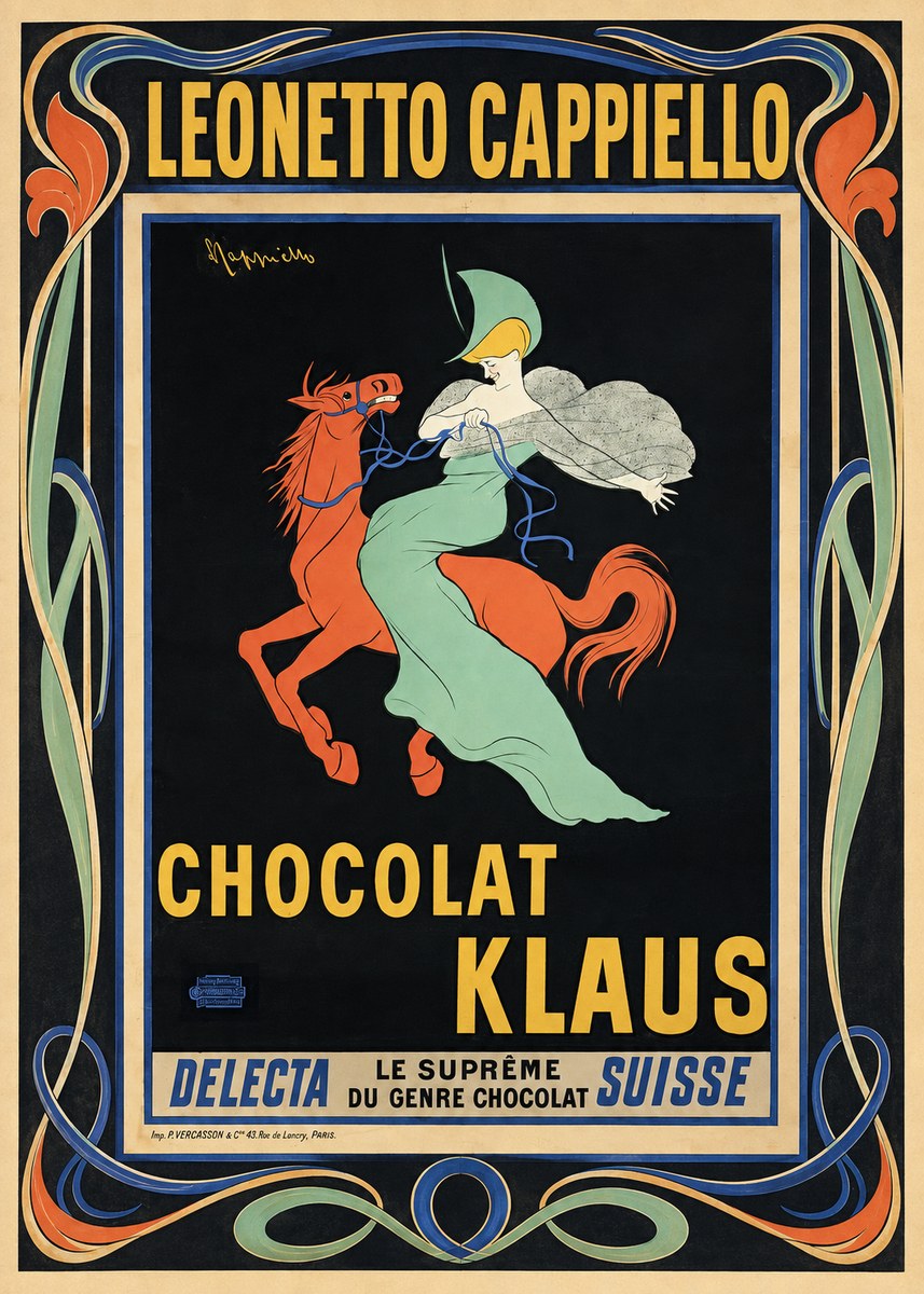 Leonetto Cappiello Chocolat Klaus II No1 - Plakát