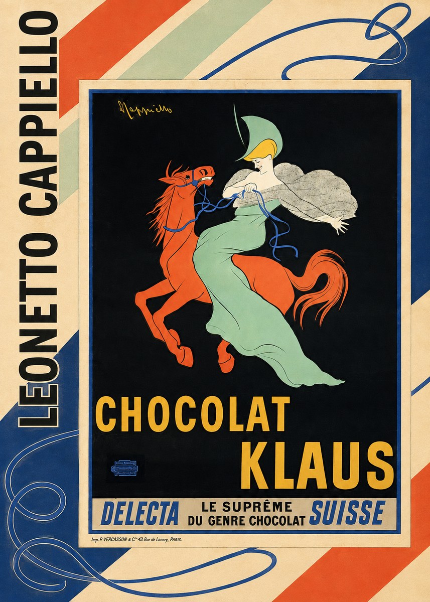 Leonetto Cappiello Chocolat Klaus II No2 - Plakát