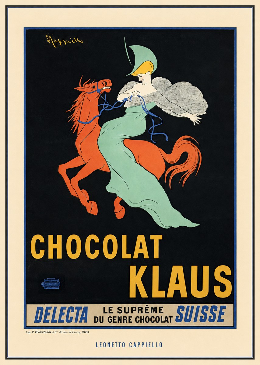 Leonetto Cappiello Chocolat Klaus II No3 - Plakát