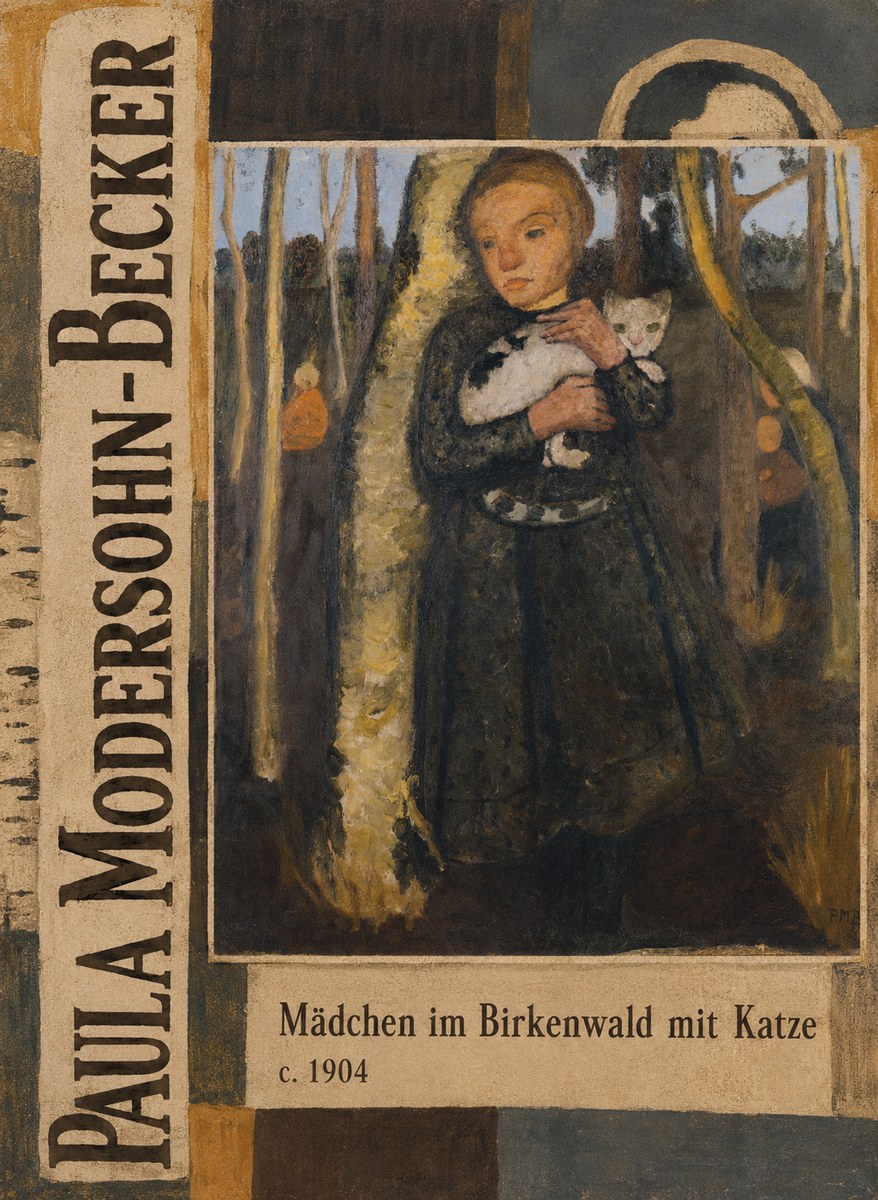 Paula Modersohn-Becker Mädchen Im Birkenwald Mit Katze No3 - Plakát