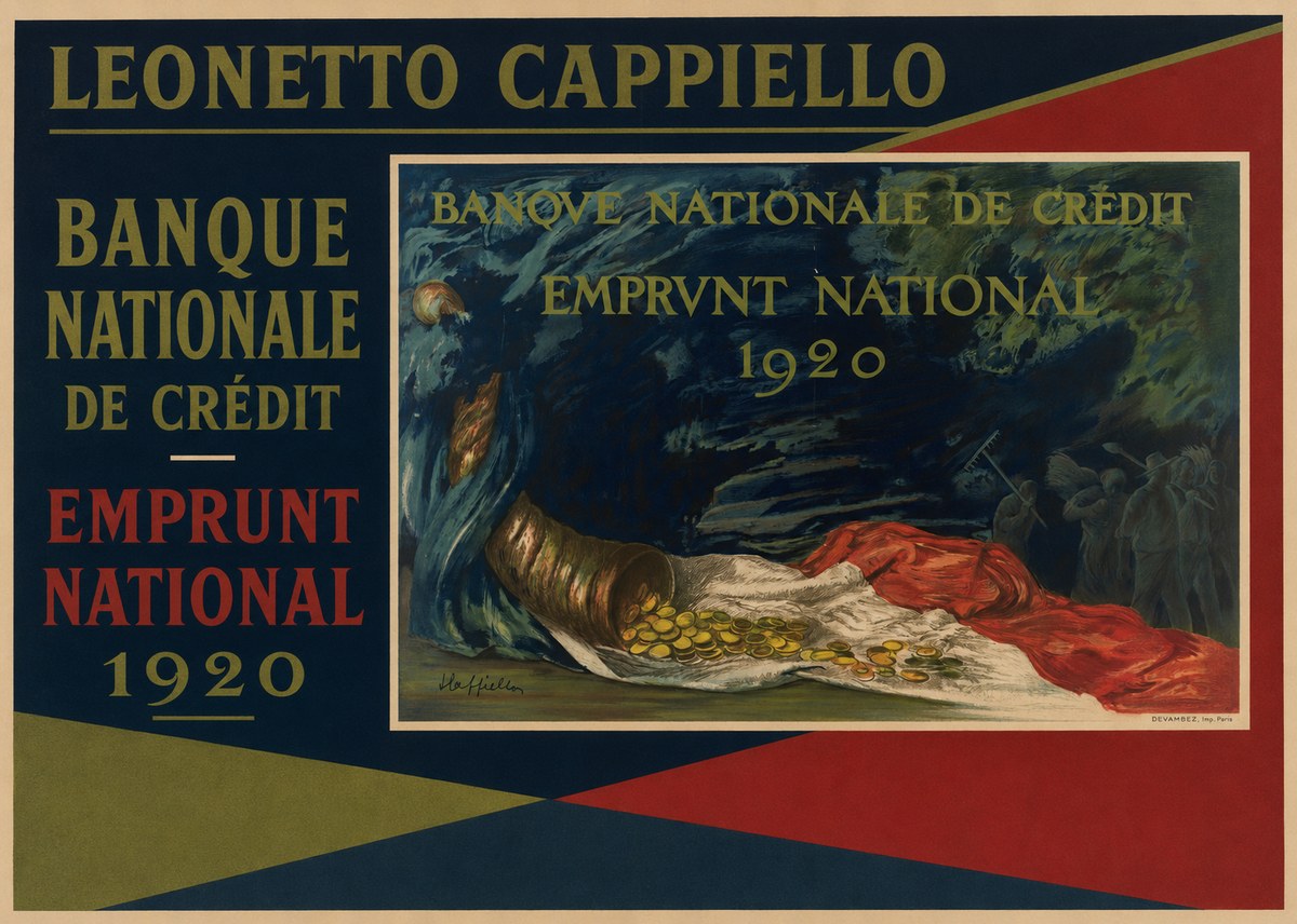 Leonetto Cappiello Banque Nationale De Crédit - Emprunt National 1920 No2 - Plakát