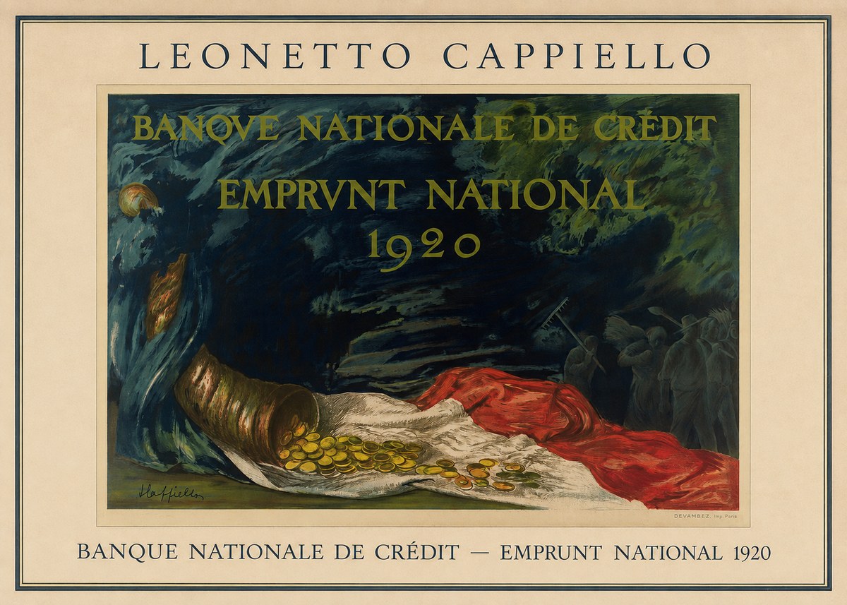 Leonetto Cappiello Banque Nationale De Crédit - Emprunt National 1920 No3 - Plakát