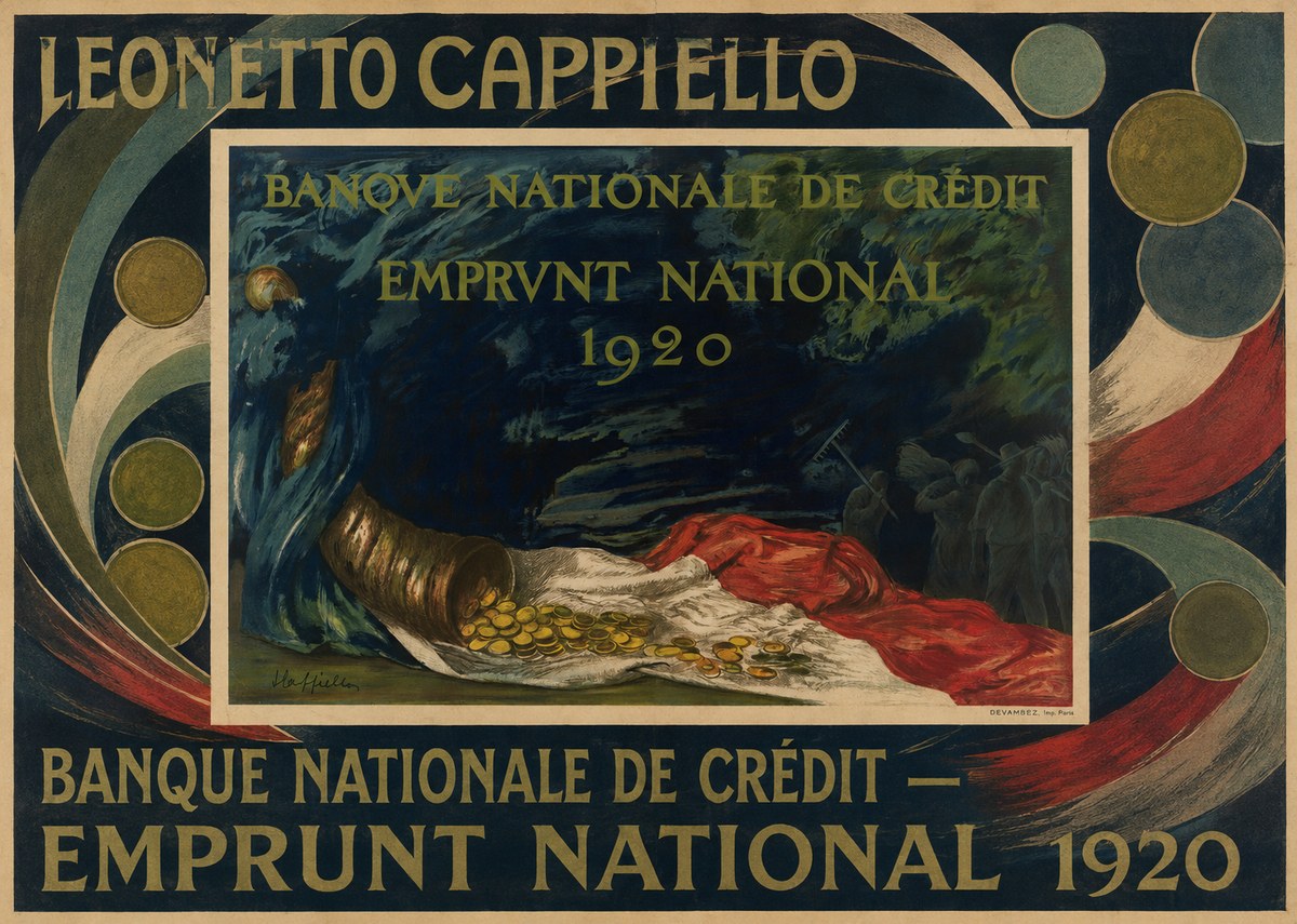 Leonetto Cappiello Banque Nationale De Crédit - Emprunt National 1920 No6 - Plakát