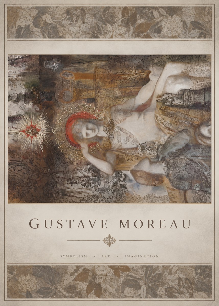 Gustave Moreau Saint Sebastian II No4 - Plakát