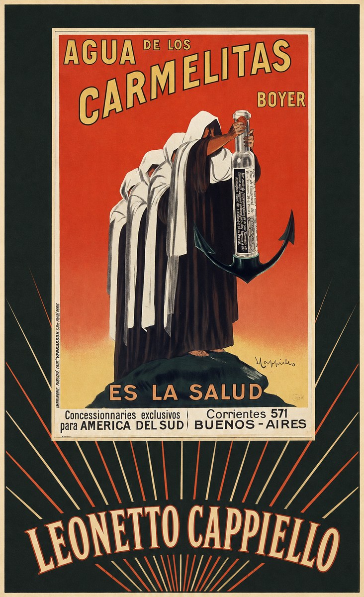 Leonetto Cappiello Agua De Los Carmelitas Boyer No5 - Plakát