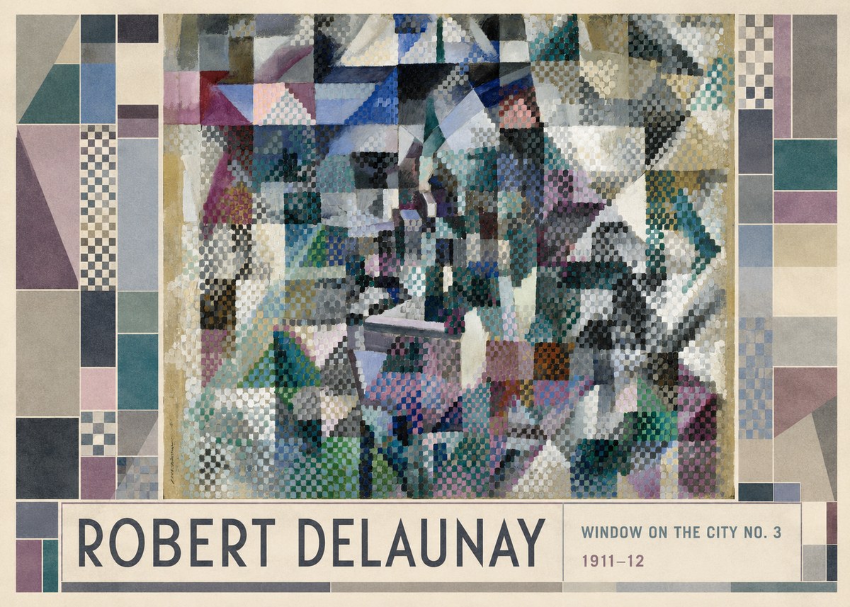Robert Delaunay Window on the City No. 3 No1 - Plakát