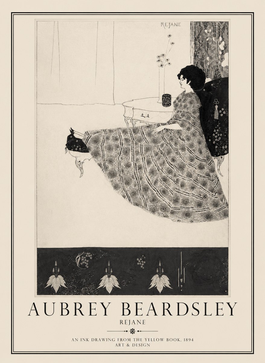 Aubrey Beardsley Rejane II No1 - Plakát