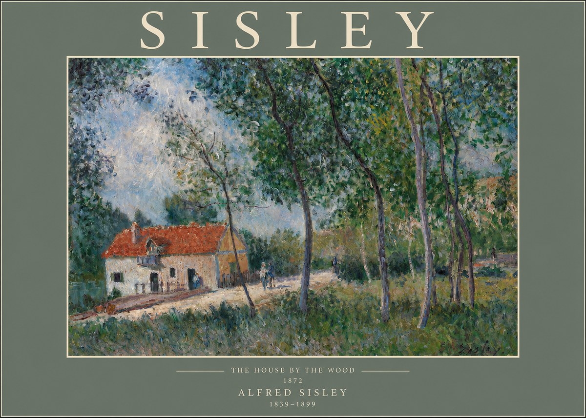 Sisley The House by the Wood No2 - Plakát