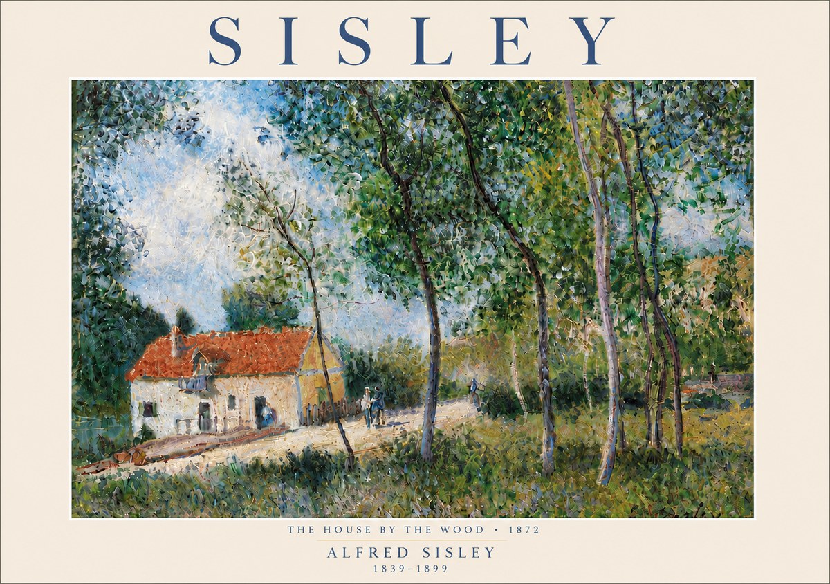 Sisley The House by the Wood No6 - Plakát