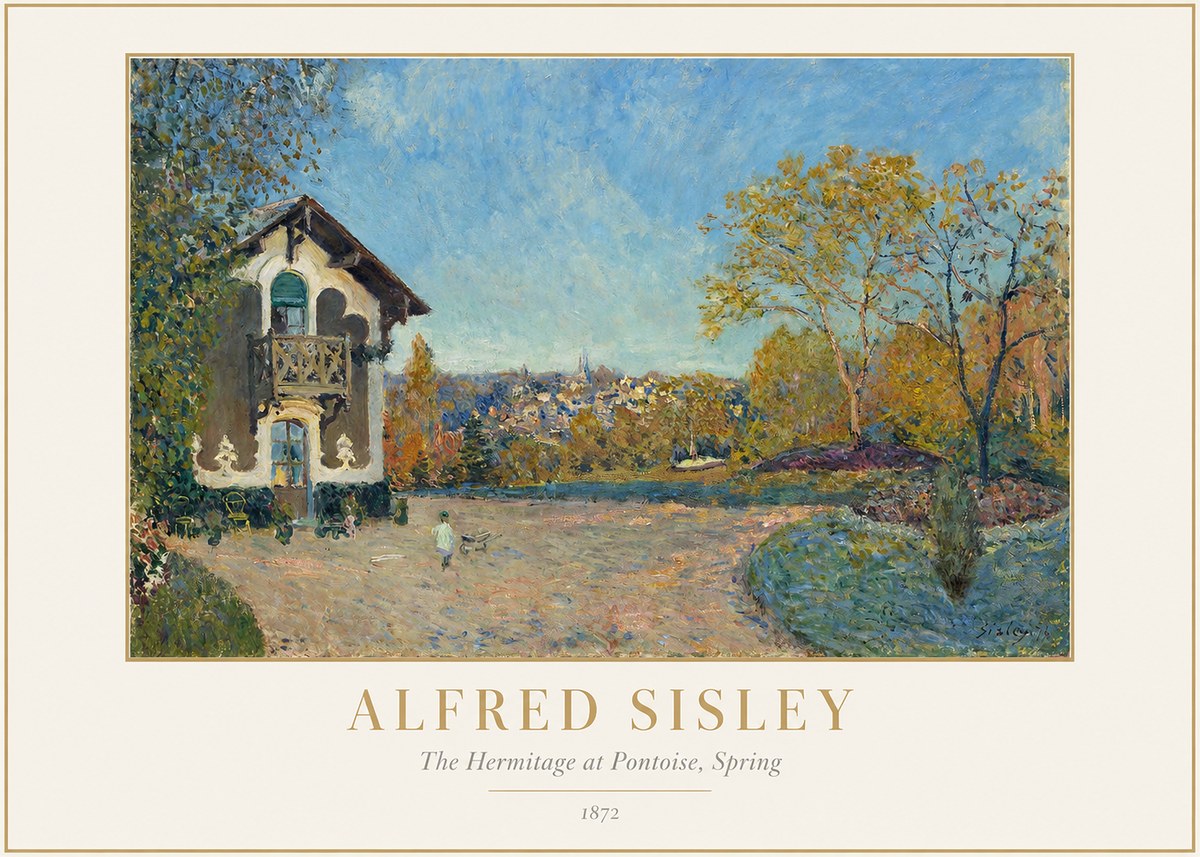 Sisley The Hermitage at Pontoise, Spring No1 - Plakát
