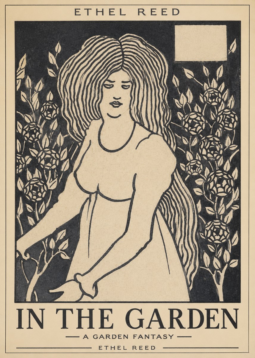 Ethel Reed In the Garden No1 - Plakát