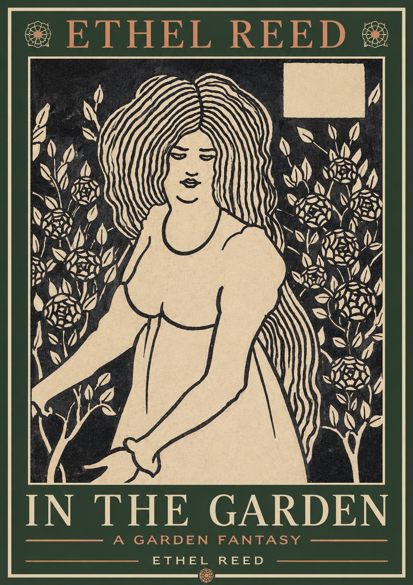 Ethel Reed In the Garden No2 - Plakát