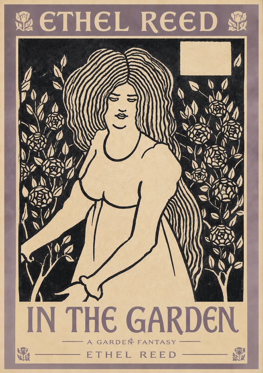 Ethel Reed In the Garden No3 - Plakát