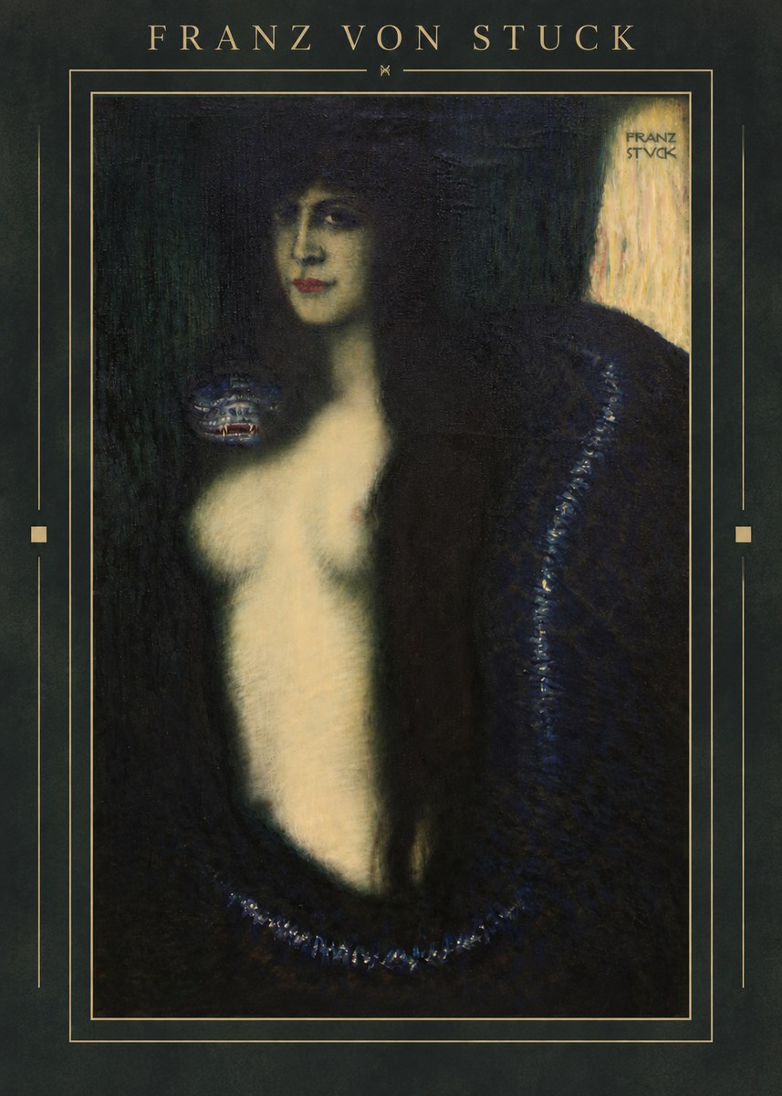 Franz von Stuck The Sin II No3 - Plakát