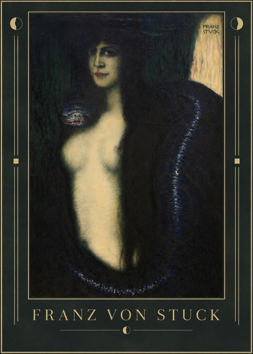 Franz von Stuck The Sin II No5 - Plakát