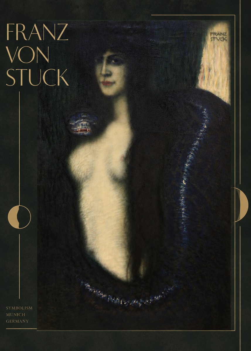 Franz von Stuck The Sin II No6 - Plakát