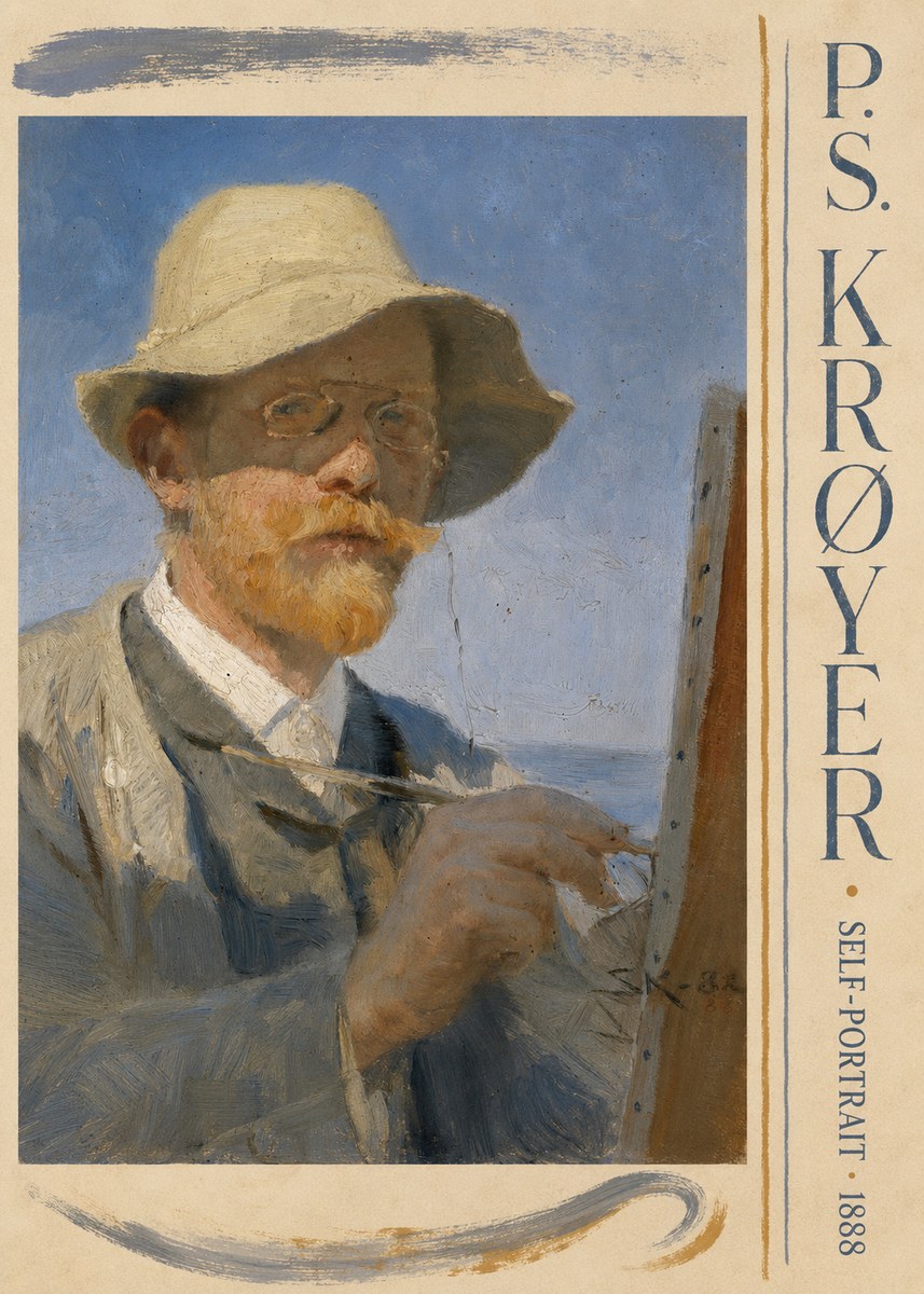 P.S. Krøyer Self-portrait III No4 - Plakát