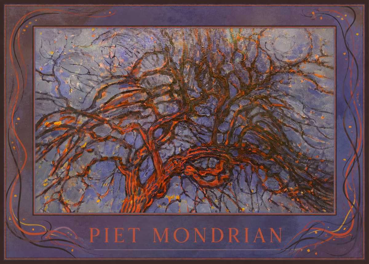 Piet Mondrian The Red Tree No1 - Plakát