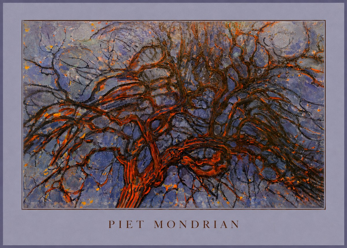 Piet Mondrian The Red Tree No4 - Plakát