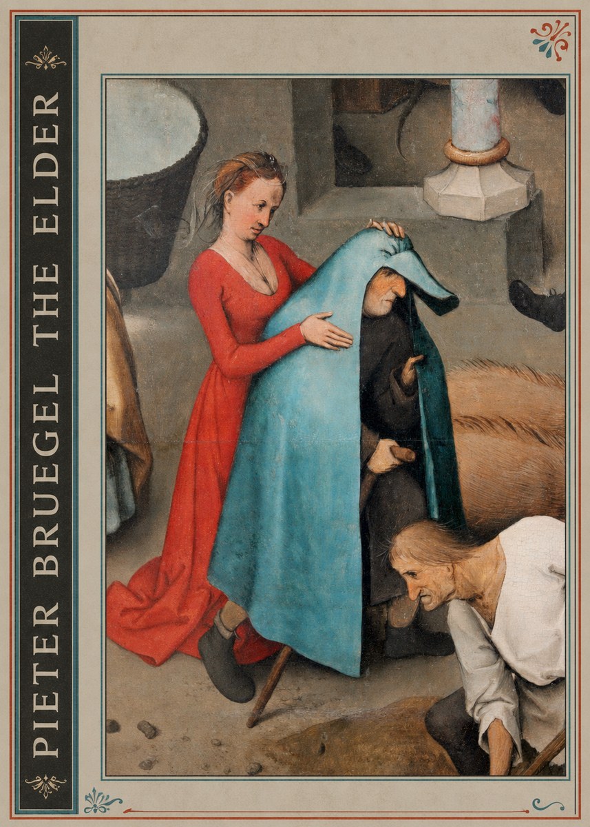 Pieter Bruegel The Blind Leading the Blind II No2 - Plakát