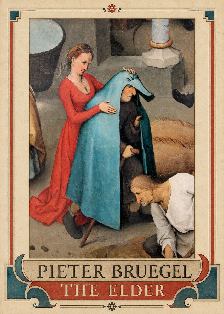 Pieter Bruegel The Blind Leading the Blind II No5 - Plakát