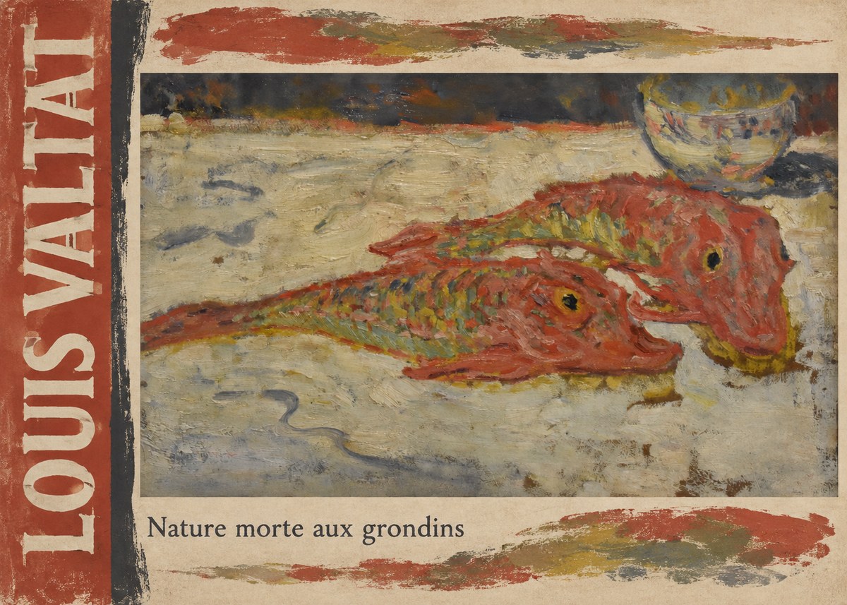 Louis Valtat Nature Morte Aux Grondins No2 - Plakát
