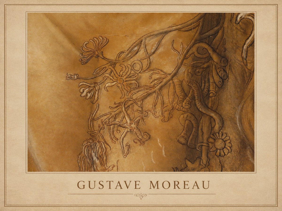 Gustave Moreau Organic Forms Study No1 - Plakát