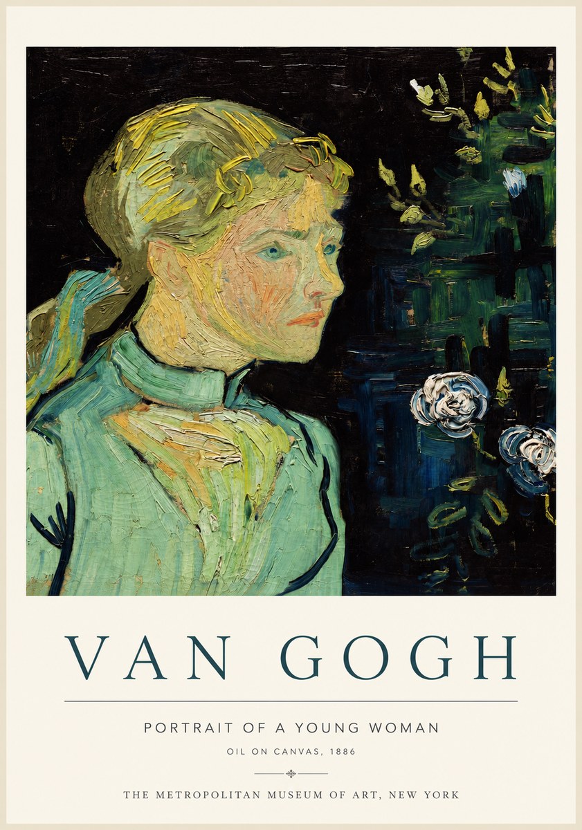 Van Gogh Portrait of a Young Woman No3 - Plakát