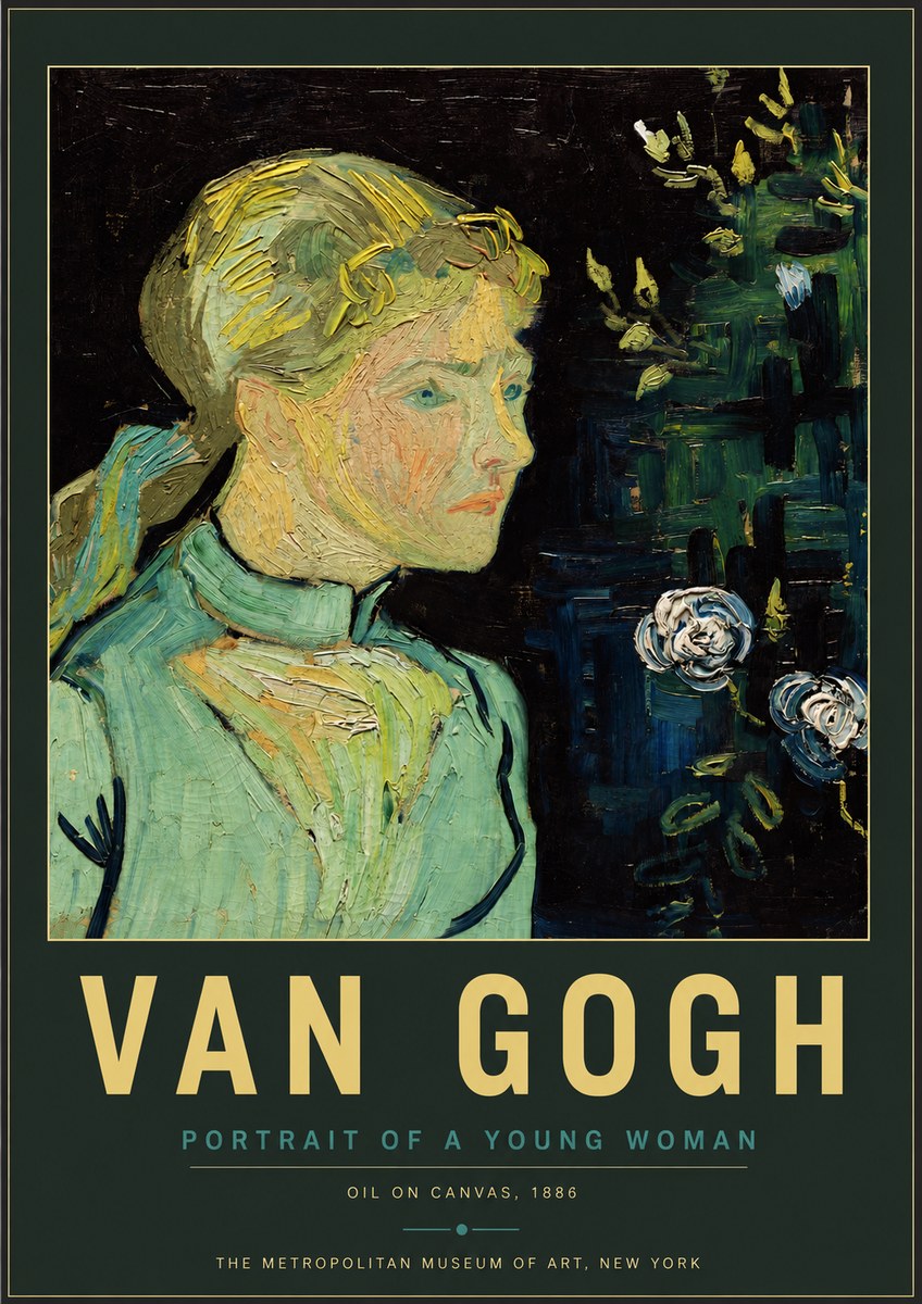 Van Gogh Portrait of a Young Woman No4 - Plakát
