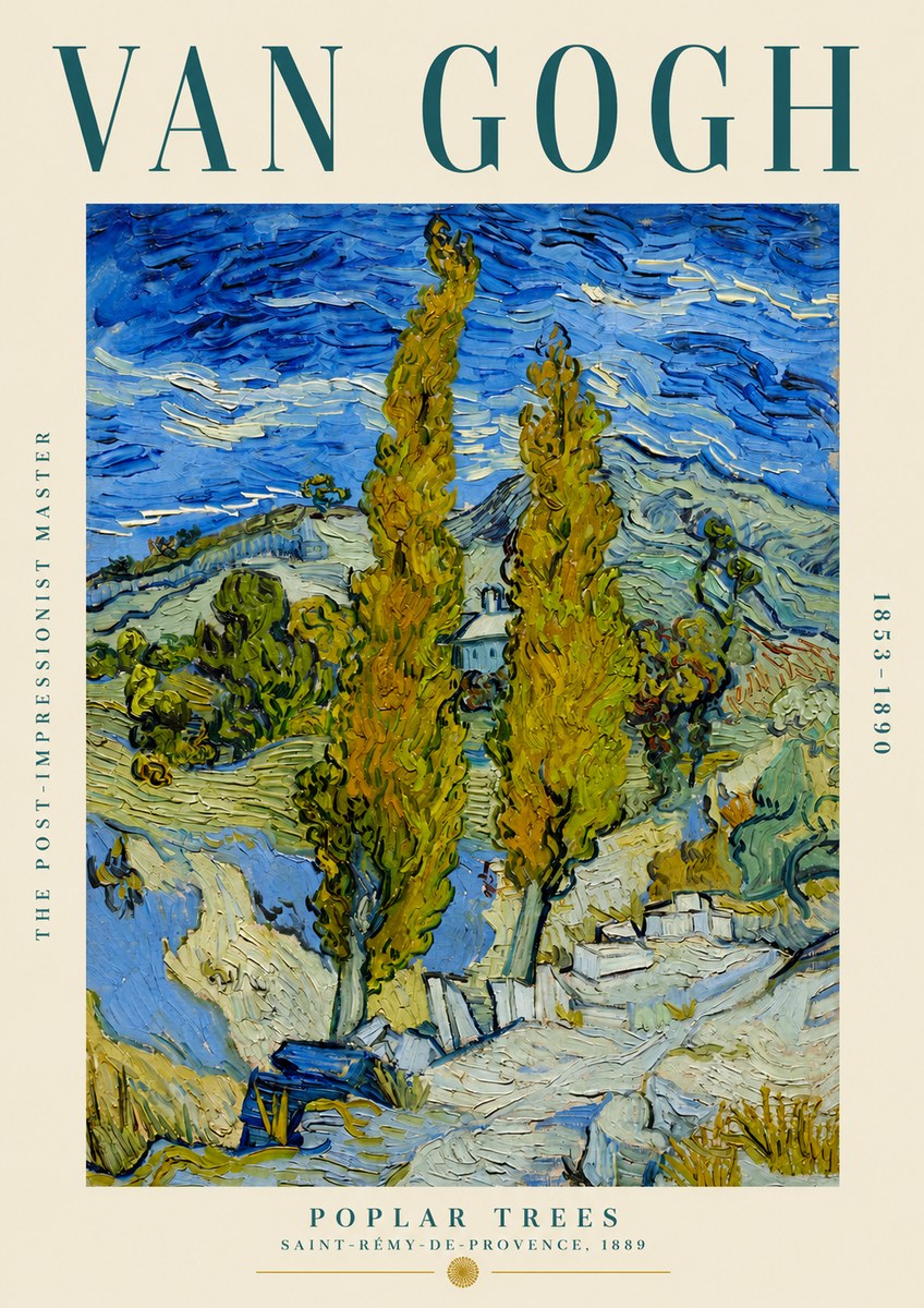 Van Gogh Poplar Trees No2 - Plakát