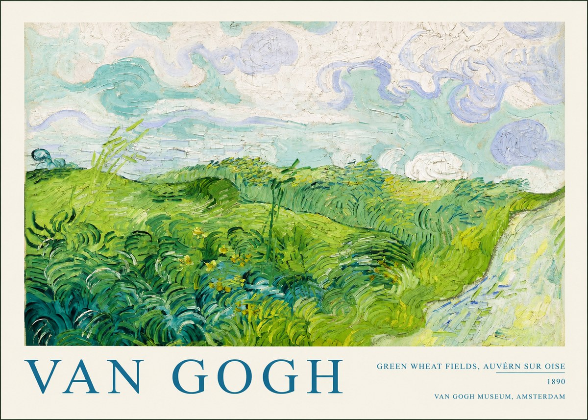 Van Gogh Green Wheat Fields, Auvern Sur Oise No2 - Plakát