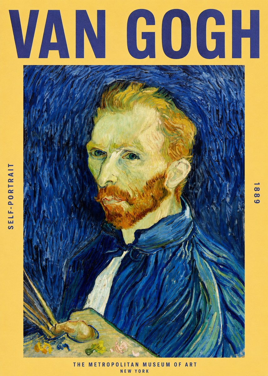 Van Gogh Self-portrait I No2 - Plakát