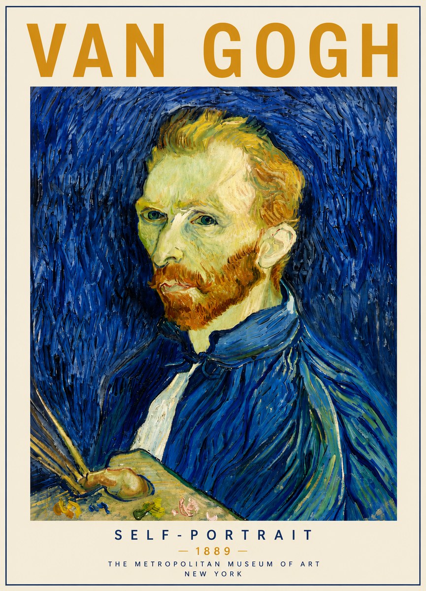 Van Gogh Self-portrait I No6 - Plakát