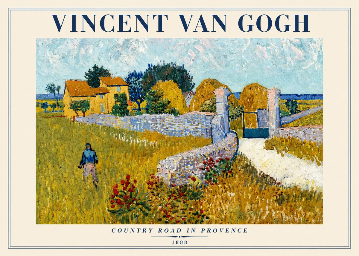 Van Gogh Country Road in Provence I No4 - Plakát