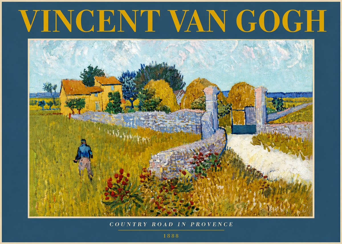 Van Gogh Country Road in Provence I No5 - Plakát